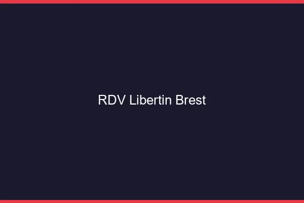 RDV libertin Brest