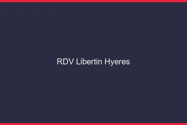 RDV libertin Hyères