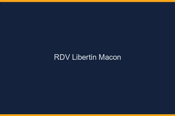 RDV libertin Mâcon