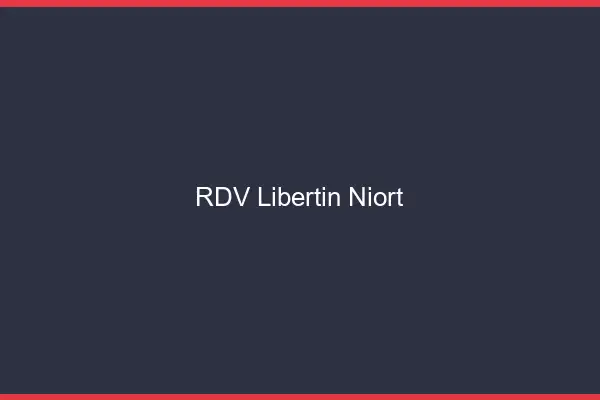 RDV libertin Niort