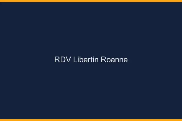 RDV libertin Roanne