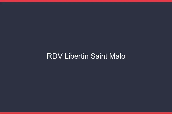 RDV libertin Saint-Malo