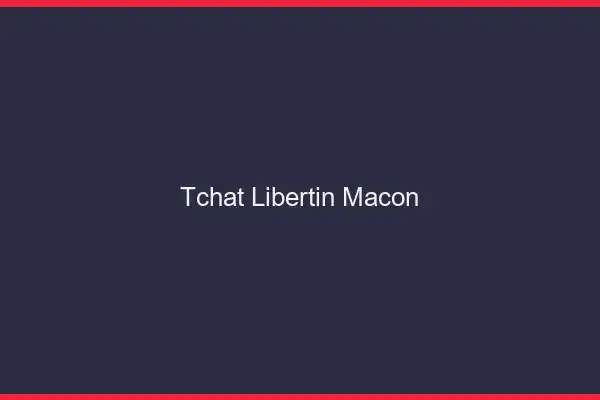 Tchat libertin Mâcon