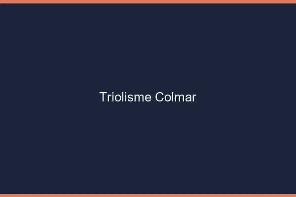 Triolisme Colmar