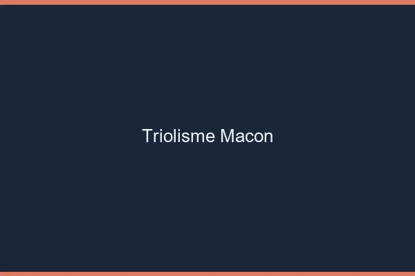 Triolisme Mâcon