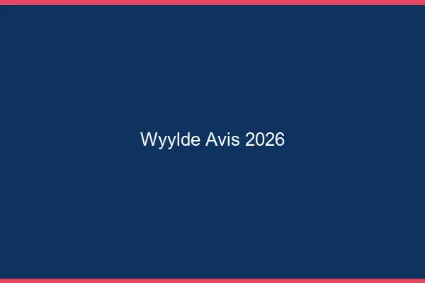 Wyylde avis 2026
